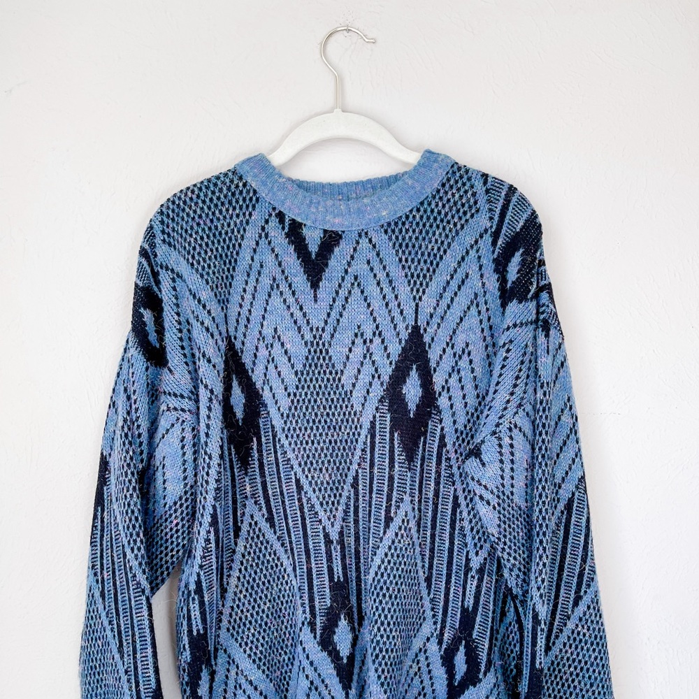 90s Vintage Blue Sweater